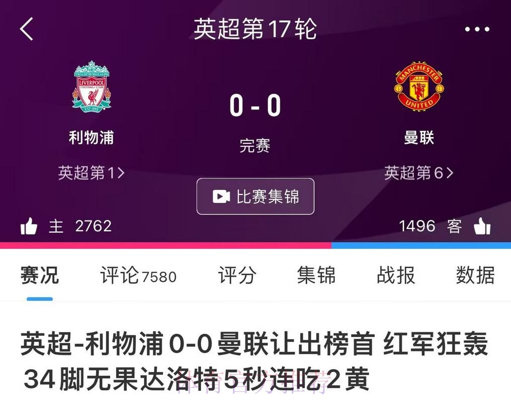 后防不稳，曼联本赛季各项赛事仅1场比赛零封对手